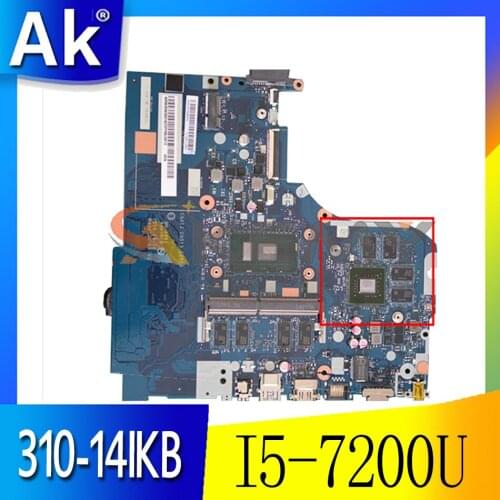 Akemy For Lenovo 310-14IKB 510-14IKB CG413 CG513 CZ513 NM-A981 Notebook PC Motherboard W/ I5 7200U 4G RAM gt920M 2G 100% Test OK