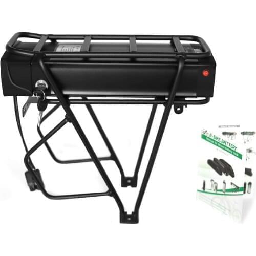 Electric Bicycle Bateria 48V 20Ah Rear Rack Battery Pack For EBike With Luggage Hanger Taillight USB Port US/EU/AU/UK Charger