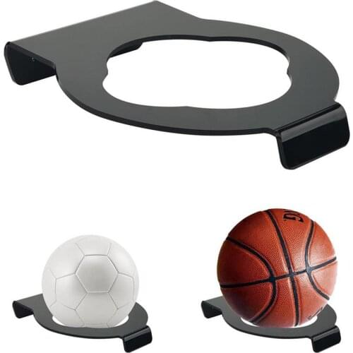 2 Pcs Acrylic Ball Stand Acrylic Wall Mount Display Stand Holder For Footballs Basketballs Volleyball Storage Accessories Tools