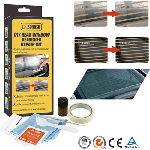 Car DIY Rear Window Defogger Repair Kit Repair The Mist Line Of Auto Rear Window Glass Fix Broken Defogger Grid Line Repair Tool