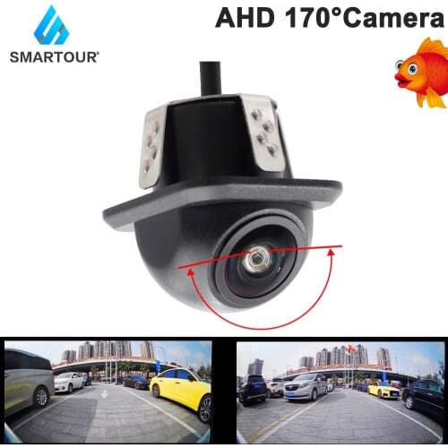 Smartour Vehicle Rear Front Side View Camera CCD FishEye Night Vision Silver Car Reversing BackUp CVBS/AHD Camera Universal