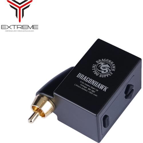Dragonhawk LCD Mini Wireless Battery Power for Tattoo Pen Machine RCA Cord Permanent Makeup Power Supply Supplies
