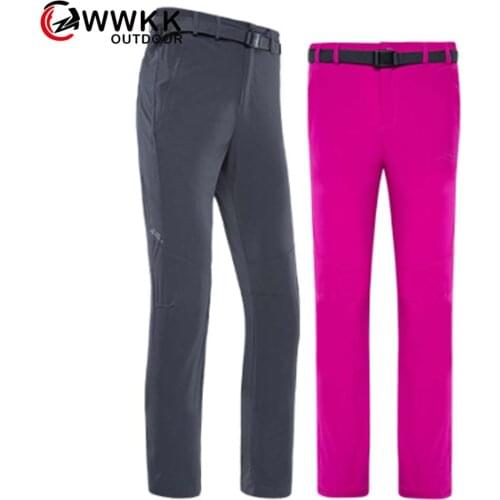 New Male Elastic Pants Men Women Outdoor Hiking Camping Fishing Ultralight 9 Colors Waterproof Pant Quick Dry Softshell Trousers