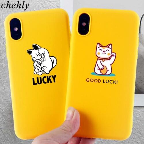 Cartoon Phone Case for iPhone 6s 7 8 11 Plus Pro X XS MAX XR Funny Cat Cases Soft Silicone Fitted TPU Back Accessories Covers