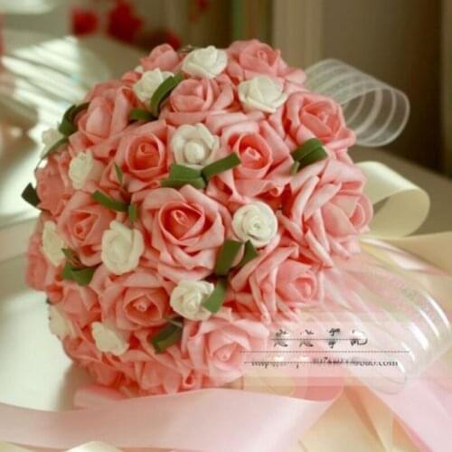 Holding flowers bride holding flowers simulation Korean wedding diy wedding bouquet Wedding