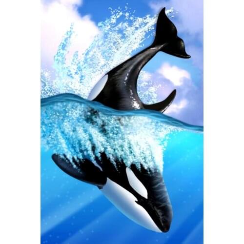 Whale The wooden puzzle 1000 pieces ersion jigsaw puzzle white card adult childrens educational toys