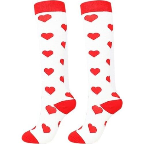 Unisex Compression Socks Fit For Sports Golf Hiking Climbing Running For Anti Fatigue Pain Relief Knee High Stockings EU 35-46