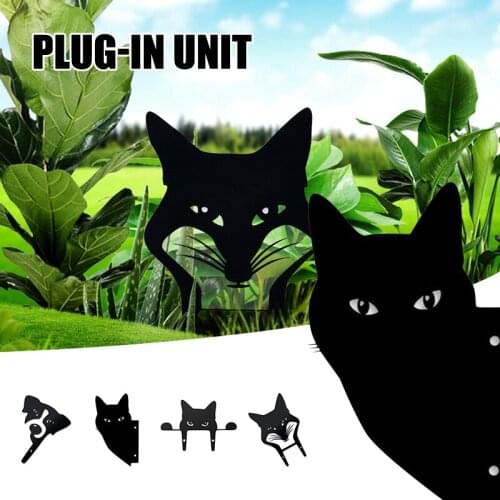 Metal Animals Art Silhouette Decoration Exquisite Wrought Iron Garden Stake Tree Ornament for Home Courtyard ALI88