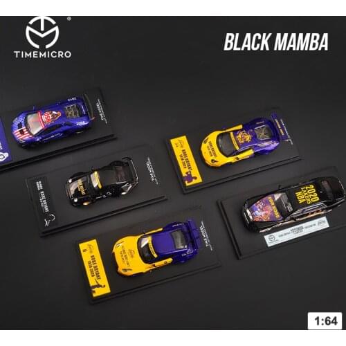 Time Micro 1:64 Die Casting Diorama Black Mamba LP700 GTR 911 993 Phantom Car Model Miniature Carros Brasileiros Free Shipping