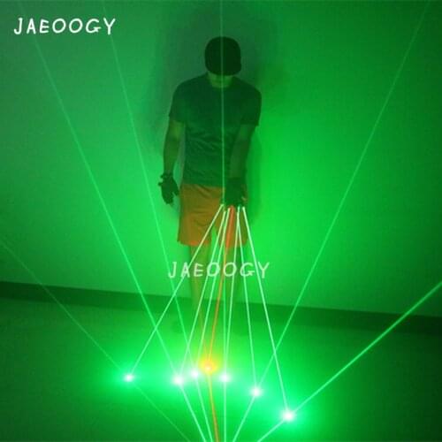 Custom Creative Green Laser Gloves Halloween Party Gloves Props Bar Night Club Stage Show Goods