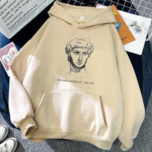 Couples Wear Students Hoodie Print Pocket Long Women Winter Korean Sweatshirts Pullovers All-match Loose Thick Cheap Hooded Bts