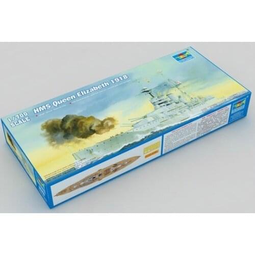 1:700 Queen Elizabeth Battleship 1918 Plastic Assembled Toy