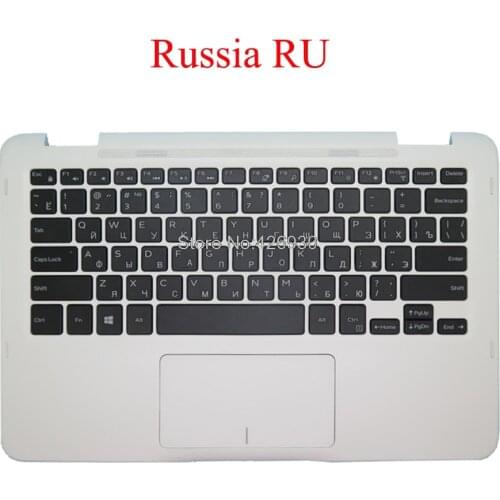 Laptop Palmrest RU keyboard For DELL For Inspiron 11 3168 3169 P25T 09N9HW 9N9HW 0XXT0V XXT0V Russia with touchpad new