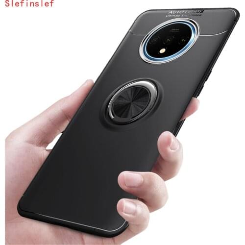 Luxury Magnet Ring Case For Oneplus 7T Cases Soft TPU Armor Shockproof Ring Holder Case For One Plus 7 Pro 1+7T Magnetic Fundas