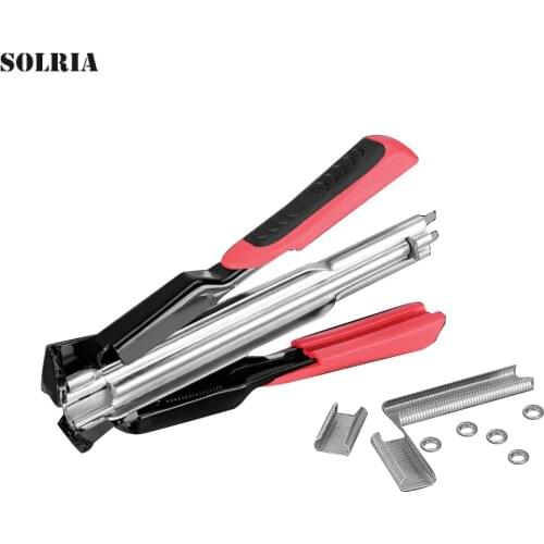 Manual C-type Nail Gun C-type Clamp with Nails Hand Tools for Chicken Cage Animal Fence Installation Kit Tool