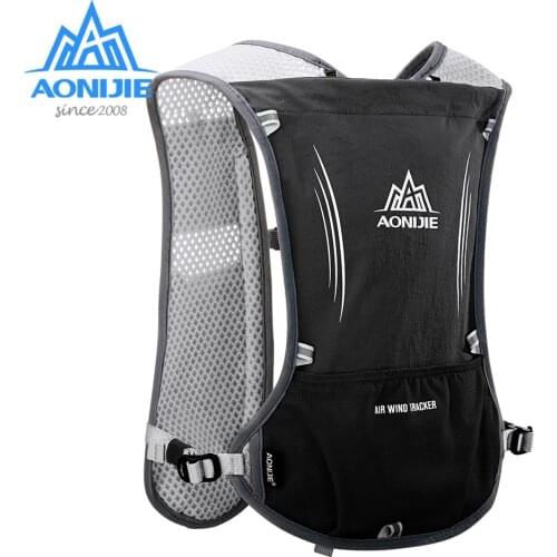 AONIJIE 5L Hydration Backpack Rucksack Bag Vest Harness For 1.5L Water Bladder Hiking Camping Running Marathon Race Sports E913S