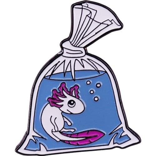 Take Me Home Aqua Pals hexagonal dinosaur pin