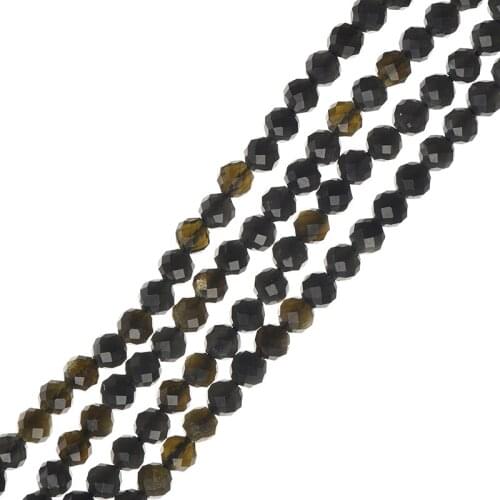 Mixed with translucent brown beads and thick black-gold beads Customized 3mm-2mm Kim Stone Loose beads