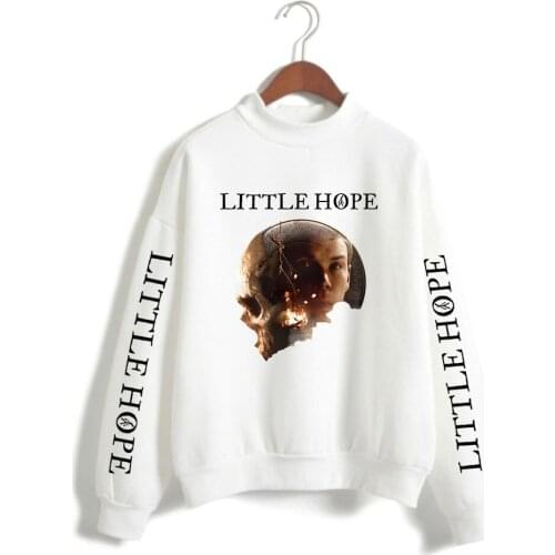 The Dark Pictures Anthology Little Hope Hot Game High Collar Turtleneck Cool Printed O-neck Sweatshirt Casual Women/men Fleece