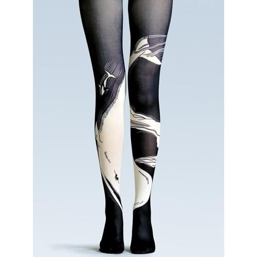 VP Unique stockings Black whale pattern Tights High-quality Silk stockings 1 order=1pc