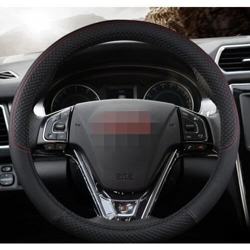Universal Car Steering-wheel Cover Breathable Fabric Braid,organizer Car Steering Wheel Cover,38CM, Car-styling Car accessories