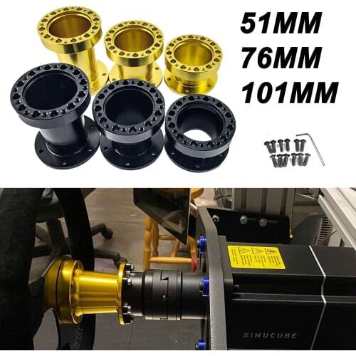Universal 51mm 76mm 101mm Height Quick Release Snap Off Boss Kit Hub Adapter Base Spacer Adapter Kit for Car Modification