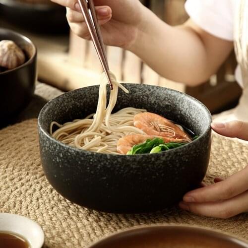 Japan style Creative noodle large ramen bowl, ceramic millet porridge bowl, noodle bowl, beef soup noodle bowl
