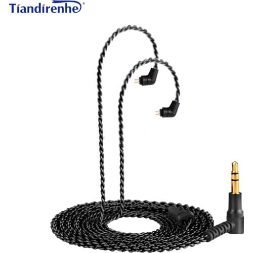 0.78mm 2 Pin Silver Plated upgrade cable For Weston W4r TFZ 1964 Um3x Es3 Es5 ue Earphone Replacement Cable for IPhone