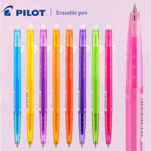 1pcs Japanese PILOT Color Press Frixion Hot Erasable LFBS-18UF Gel Pen 0.38mm Student Writing 20 Colors