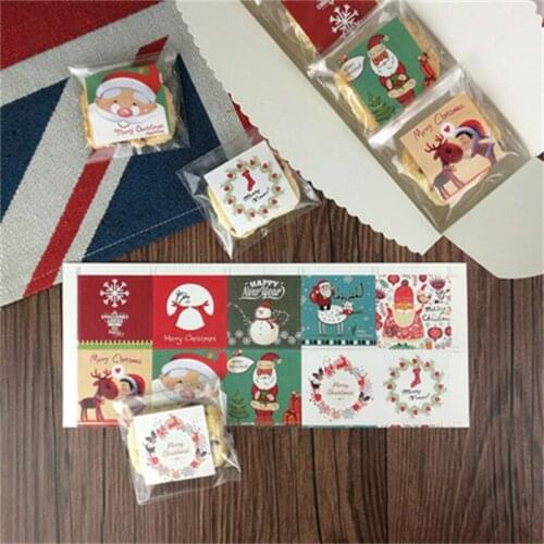 400Set Cute Patterns Merry Chrisma Party Cake Stickers Super Multi Sealing Decorative Sticker Greeting Labels Gift