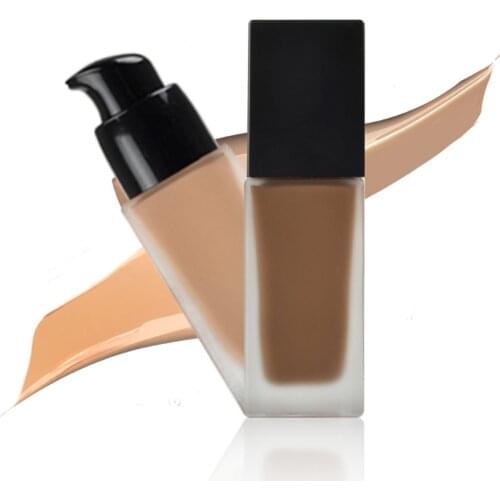 5 Pieces 30ml Waterproof Liquid Foundation Private Label Full Coverage Moisturizer Concealer Face Makeup Custom Logo Low MOQ