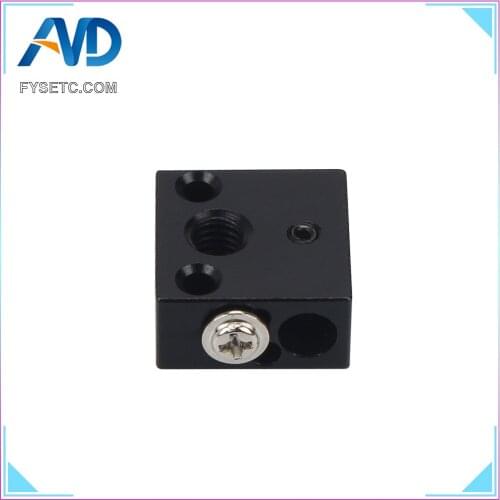 5pcs 3D Printer Parts Aluminium Heat Block 20*20*10 MM For CR-10 CR-10S 3D Printer MK7/MK8/MK10 Extruder Hotend Kit