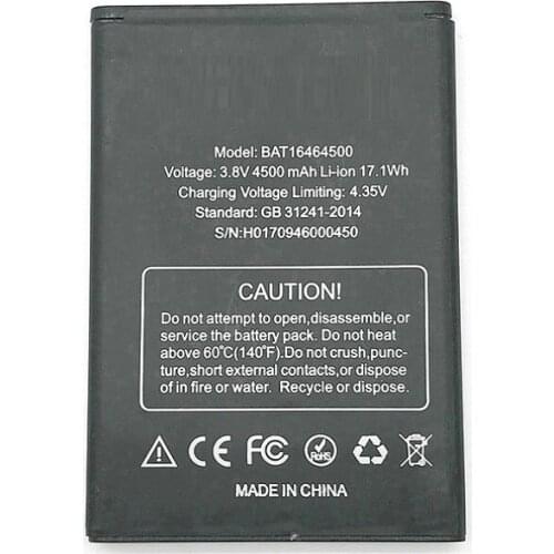 BAT16464500 Battery For DOOGEE T5 T5 lite Batterie Bateria Batterij Accumulator 4500mAh High Quality