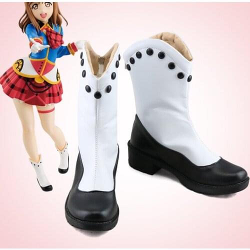 Anime Love Live Cosplay Shoes Boots Happy Party Train Aqours Cosplay Shoes Halloween Party Daily Leisure Shoes