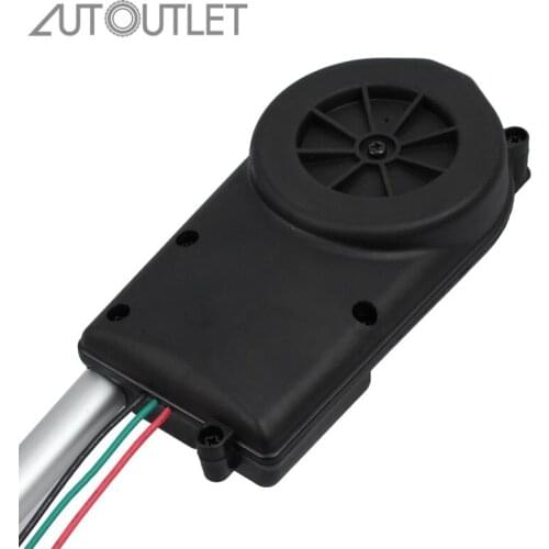 For Car SUV Electric Automatic Antenna AM FM Radio Mast Aerial Mast Front Fender Universal Stainless Steel Antenna Kit Black