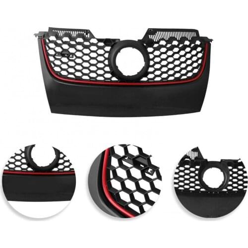 Car Vehicle Hex Mesh Front Main Centre Bumper Grille for VW Golf 5 MK5 V for GTI