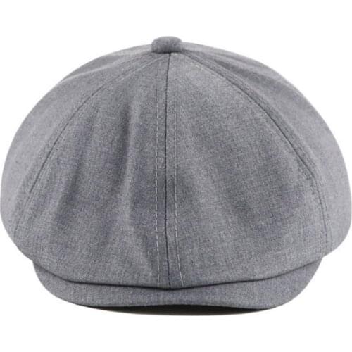 Blank old men beret hat vintage male flat cap spring summer retro cabbile ivy cap cotton breathable newsboy style visor cap bone