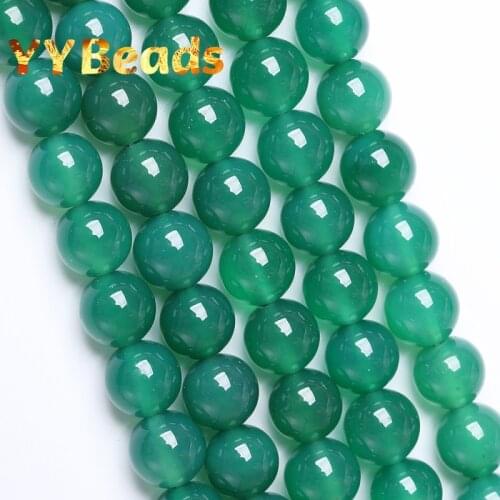 Natural Green Agates Beads Green Jaspers Round Loose Spacer Charm Beads For Jewelry Making DIY Bracelets For Women 4 6 8 10 12mm