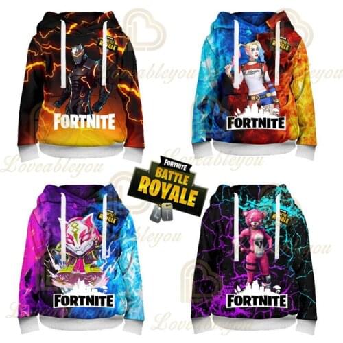 Victory Royale Fortnite Kids Hoodie Shooting Game 3d Sweatshirt Boys Girls Tops Hoodies Baby Clothes Shoot Hero Child Wear