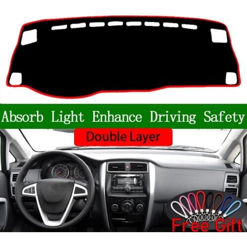 Double Layer Car Stickers For SUZUKI liana a6 2014 2015 2016 Dashboard Cover Car Accessories Interior Anti-UV Car Decals