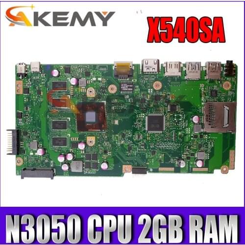 X540SA Mainboard N3050 CPU 2GB RAM For Asus X540SA X540S X540 F540S VivoBook Laptop motherboard X540SA Motherboard Test 100% OK
