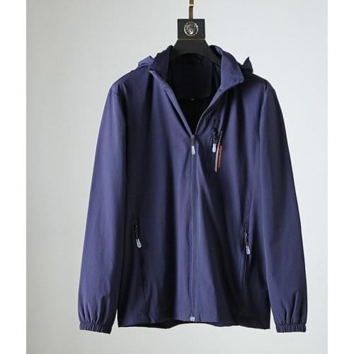 Mens Sports Hooded Jacket Coat Outdoor Fall Windproof Waterproof Top Color Fashion -40