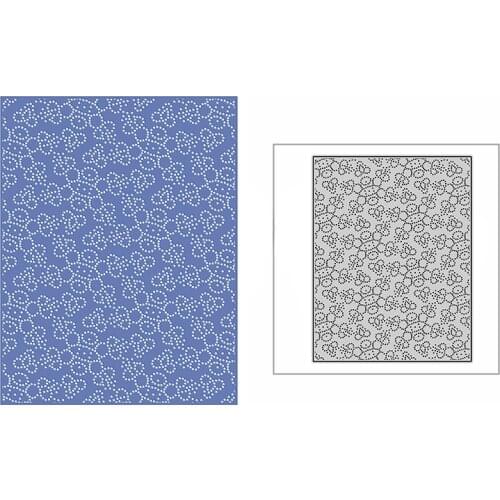 New Christmas Spotted Snowflake Panel 2020 Metal Cutting Dies for Scrapbooking and Card Making Decor Embossing Craft No Stamps