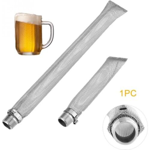 Stainless Steel Beer Filter Brewing Kettle Bazooka Screen Reusable Multifunction Mesh Strainer Wine Thread Tun Home Tools