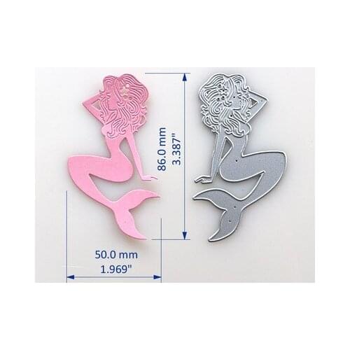 DF Mermaid Cutting Dies for DIY Scrapbooking/photo album Decorative Embossing DIY Paper Cards