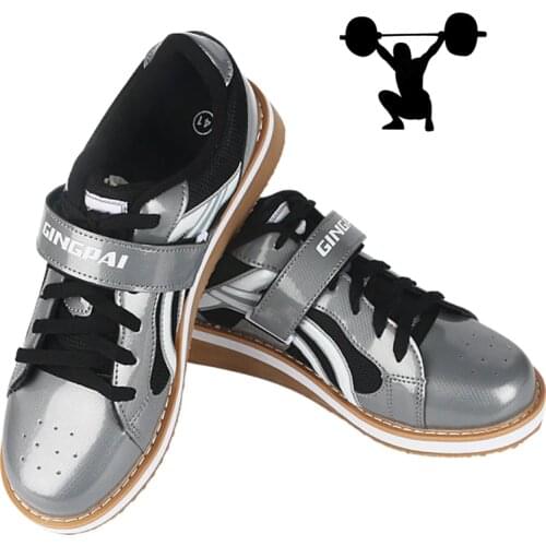 Plus Size Professional Adult Weight Lifting Shoes For Power Lifting Exercise Training Leather Non Slip Weightlifting Shoes