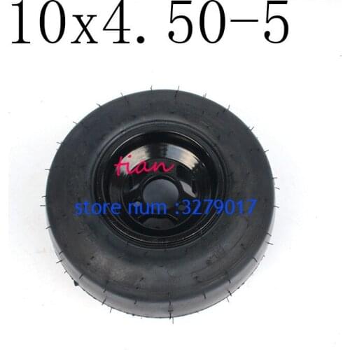 2019 Hot Sale 10x4.50-5 Tyres with Hub Fit Kart Tire Drift Bike Wheels Rear Wheel Beach Car Accessories ATV Quad Spare Parts