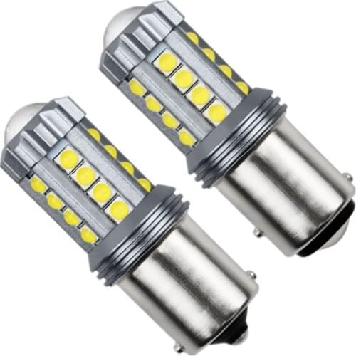 2pcs led car headlights LED brake lights 1157 1156 3030 23SMD BA15S highlight turn signal reversing light bulb