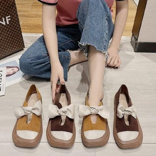 Comfortable Flat Casual Shoes Spring And Summer New Fashion All-Match Large Size 35-40 Ladies Single Shoes