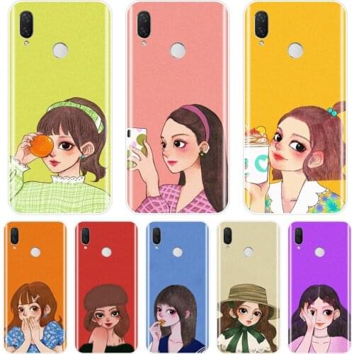 Back Cover For Huawei Nova 2i 2 Lite Plus 3 3I 3E 4 4E 5 Soft Silicone Pretty Girl Phone Case For Huawei Nova Smart Lite 2017